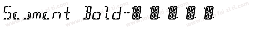Segment Bold字体转换